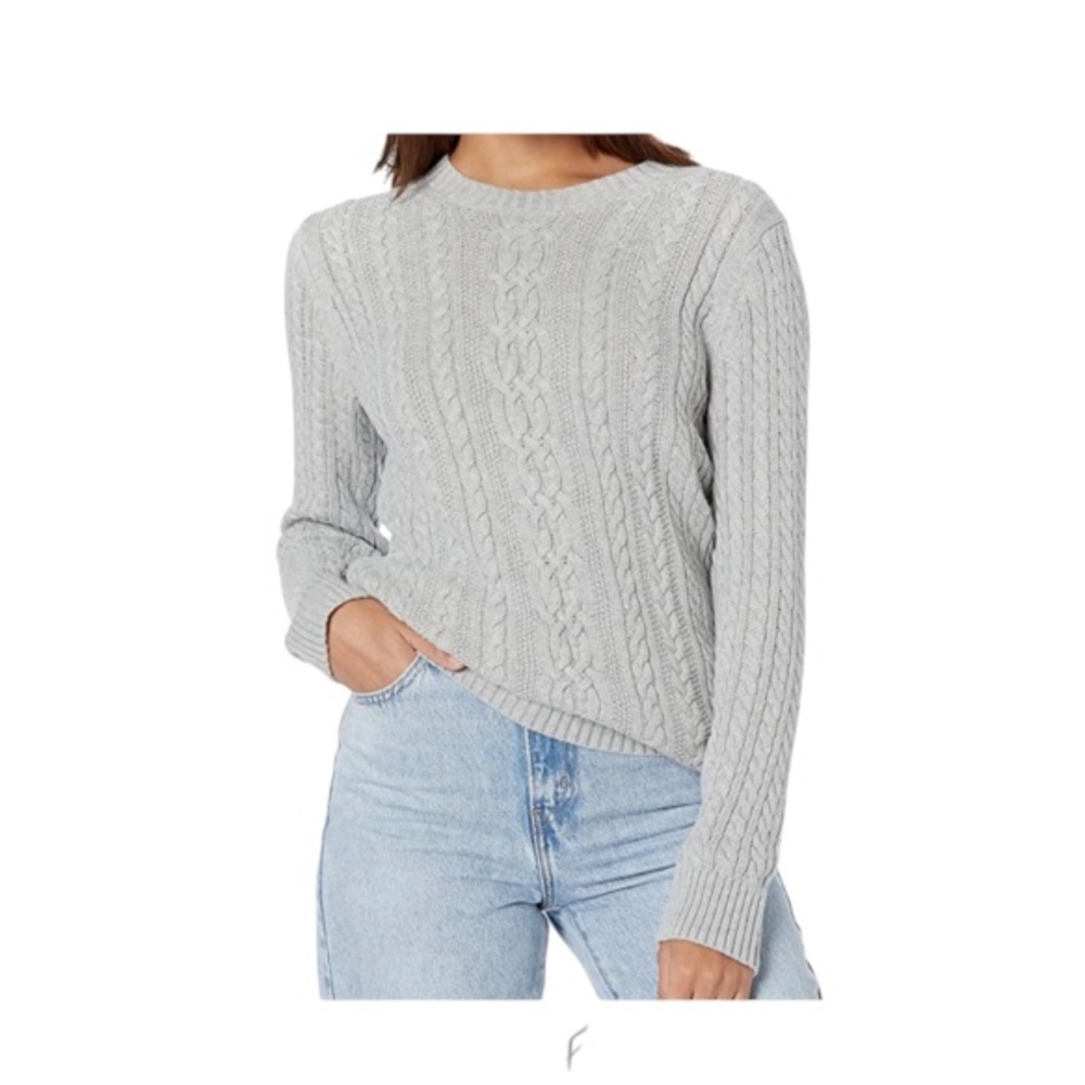 Lord & Taylor • Cable Knit Crew Neck Sweater